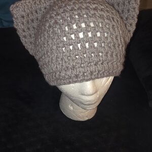 Handcrafted Crocheted Cat Ear Beanie